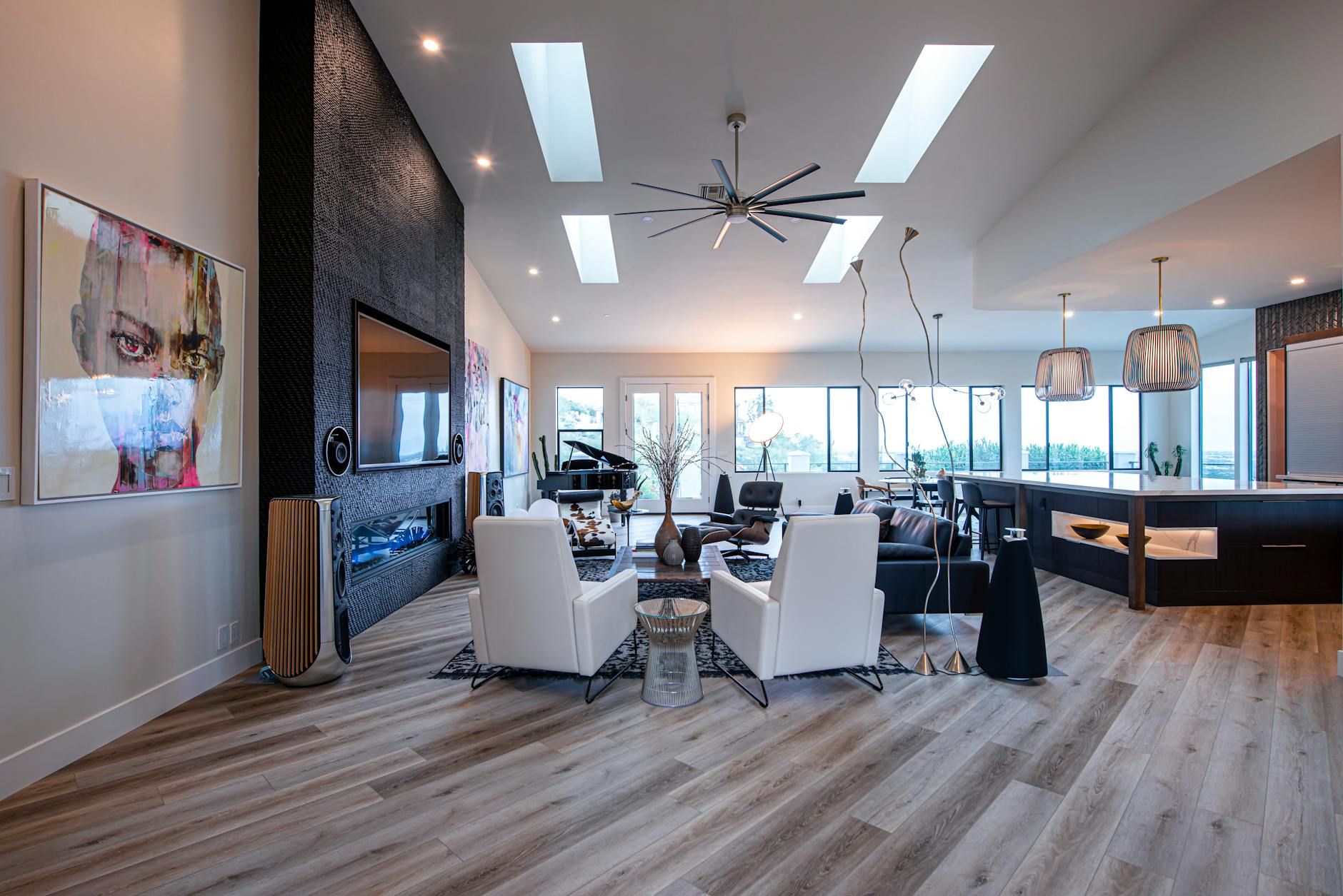 Waterproof LVP install across a kitchen and dining room